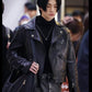 Women Biker - Stray Kids Hyunjin Biker Leather Jacket — back view | Majestic Leather UK