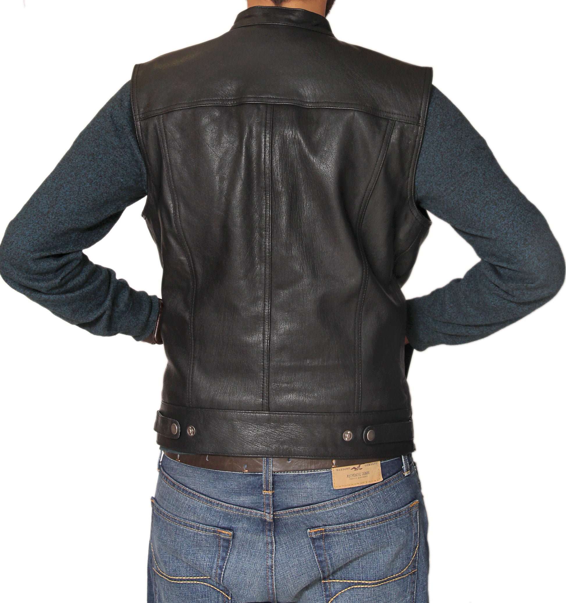 Walking Dead David Morrissey (Governor) Quilted Vest | Majestic Leather Majestic Leather