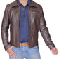 Men's Inception Cobb Leonardo DiCaprio Leather Jacket | Majestic Leather Majestic Leather