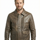 Indiana Jones Distress Brown Genuine Cow Hide Leather Jacket IJ-NA-90 — front view | Majestic Leather UK