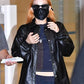 Women Biker - Blackpink Jennie Kim Black Leather Jacket — back view | Majestic Leather UK