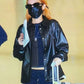 Women Biker - Blackpink Jennie Kim Black Leather Jacket — side profile | Majestic Leather UK