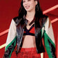 Women Biker - Blackpink Born Pink Jennie Cropped Leather Jacket — front view | Majestic Leather UK