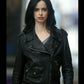 Women Biker - Jessica Jones Biker Leather Jacket — front view | Majestic Leather UK
