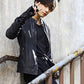 Women Biker - BTS Jungkook Bad Boy Leather Jacket — collar detail | Majestic Leather UK