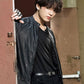 Women Biker - BTS Jungkook Bad Boy Leather Jacket — side profile | Majestic Leather UK