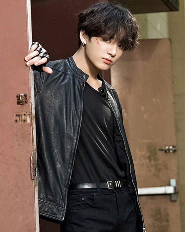 Women Biker - BTS Jungkook Bad Boy Leather Jacket — side profile | Majestic Leather UK