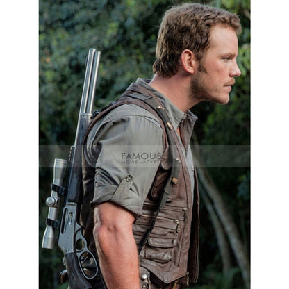 Men's Leather Vest — front view | Majestic Leather UK