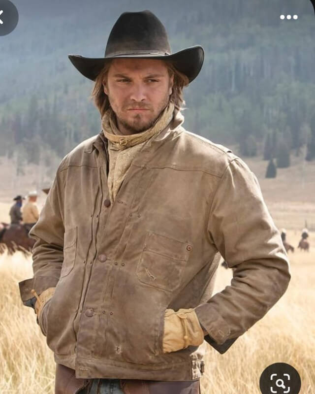 Yellowstone Kayce Dutton Trucker Jacket | Majestic Leather — side profile | Majestic Leather UK
