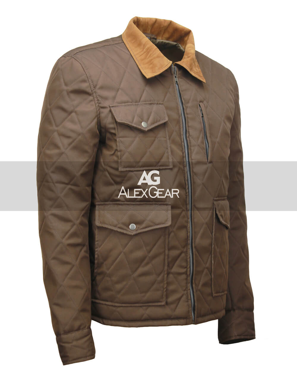 Yellowstone John Dutton Brown Jacket | Majestic Leather — sleeve detail | Majestic Leather UK