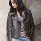 Women Biker - Jessica Jones Biker Leather Jacket — back view | Majestic Leather UK