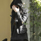 Women Biker - Kylie Jenner Biker Leather Jacket — back view | Majestic Leather UK