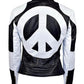 Women Biker - Kylie Minogue Time Bomb Heart Jacket — side profile | Majestic Leather UK