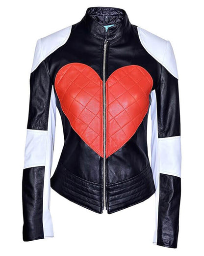 Kylie Minogue Celebrity Time Bomb Heart Jacket — back view | Majestic Leather UK