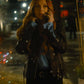 Women Biker - Lindsay Lohan Our Little Secret Biker Leather Jacket — side profile | Majestic Leather UK