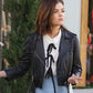 Women Biker - Lucy Hale Pretty Little Liars Leather Jacket — front view | Majestic Leather UK