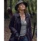 The Walking Dead Maggie Rhee Brown Jacket | Majestic Leather — front view | Majestic Leather UK