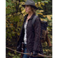 The Walking Dead Maggie Rhee Brown Jacket | Majestic Leather — side profile | Majestic Leather UK