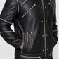 Majestic Leather - Michael Jackson Beat it "MJ Beat it" Real Leather Jacket with real metal mesh Majestic Leather