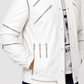 Majestic Leather Michael Jackson White Beat It Leather Jacket Majestic Leather