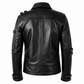 Men's Michael Jackson New Movie Black Bad Leather — back view | Majestic Leather UK