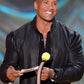 Men's Dwayne Johnson Leather Jacket Black | Majestic Leather — front view | Majestic Leather UK