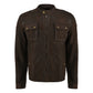 Mens Choco Brown Real Lambskin Snuff Leather Jacket | Majestic Leather — front view | Majestic Leather UK
