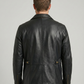 M65 Field Black Leather Jacket Style - 1043 | Majestic Leather — collar detail | Majestic Leather UK