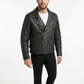 Men’s Black Biker Brando Motorcycle Real Leather Jacket Style - 1032 — interior lining | Majestic Leather UK