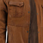 Mens Cafe Racer Camel Brown Real Leather Jacket | Majestic Leather — product detail | Majestic Leather UK