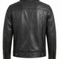 Men's Rock and Roll Black Real Leather Jacket - 776 | Majestic Leather — side profile | Majestic Leather UK