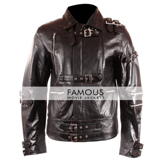 Michael Jackson Black Bad Leather Jacket — front view | Majestic Leather UK