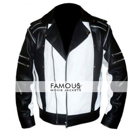 Michael Jackson Black Pepsi Leather Jacket — front view | Majestic Leather UK
