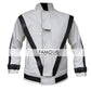 Michael Jackson White Thriller Replica Jacket — front view | Majestic Leather UK