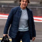 Mission Impossible The Final Reckoning Ethan Hunt Blue Parachute Bomber Jacket