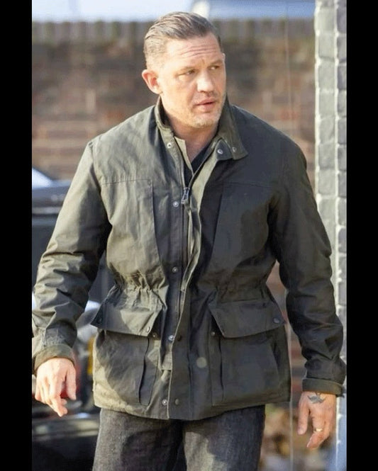 MobLand Tom Hardy Black Jacket | Majestic Leather — front view | Majestic Leather UK