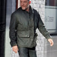 MobLand Tom Hardy Black Jacket | Majestic Leather — collar detail | Majestic Leather UK