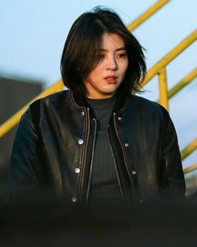 Women Biker - My Name Han So-Hee Leather Jacket — interior lining | Majestic Leather UK