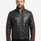 Men's N7 Commander Shepard Black Leather Jacket Style-145 | Majestic Leather — front view | Majestic Leather UK