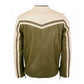 Men's Biker Jacket — back view | Majestic Leather UK