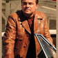 Once Upon a Time in Hollywood Leonardo DiCaprio Leather Jacket | Majestic Leather — front view | Majestic Leather UK