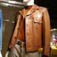 Once Upon a Time in Hollywood Leonardo DiCaprio Leather Jacket | Majestic Leather — collar detail | Majestic Leather UK
