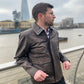 Indiana Jones Distressed Brown Cow Hide Leather Jacket | Majestic Leather — front view | Majestic Leather UK