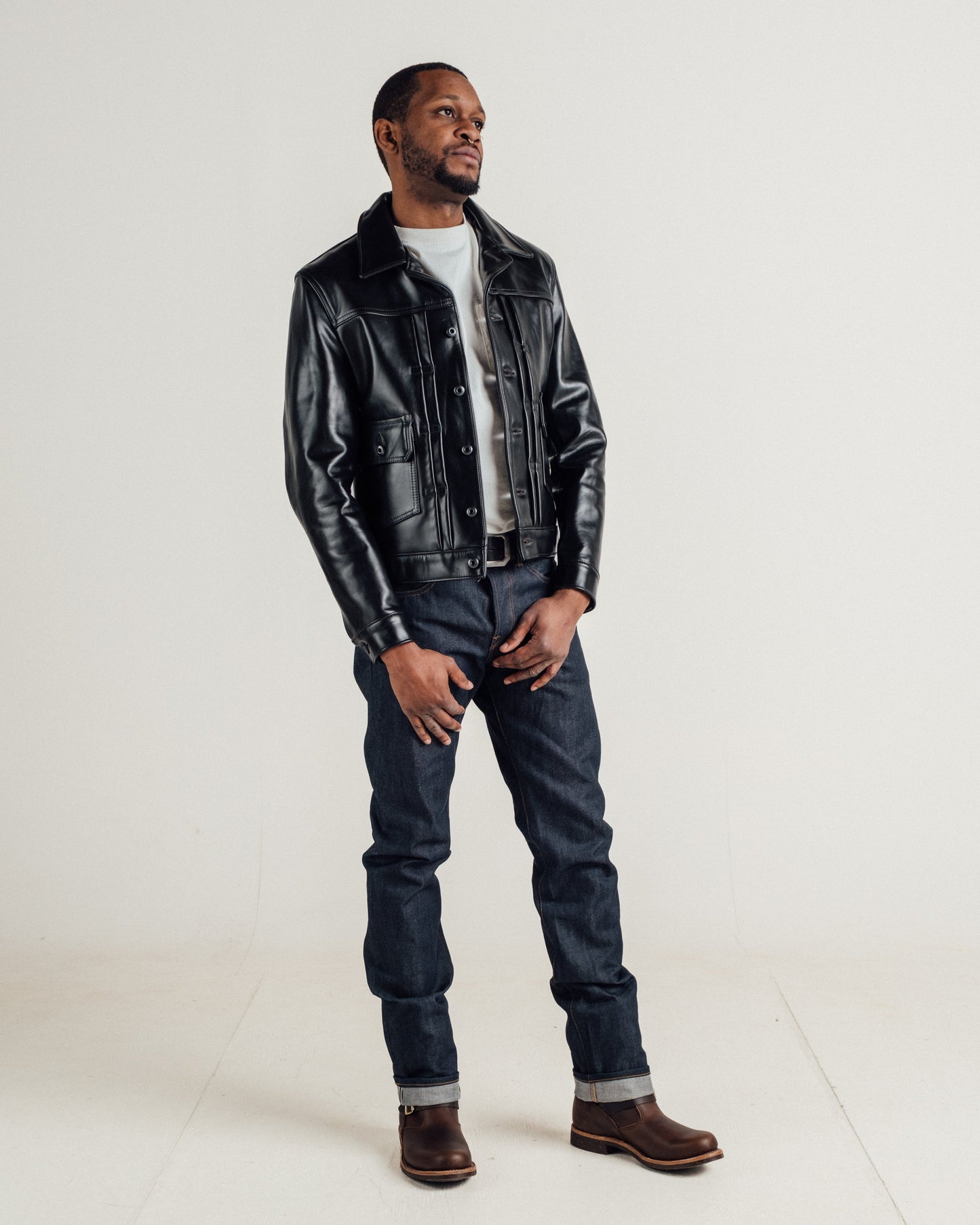P620H — collar detail | Majestic Leather UK