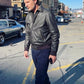 Pedro Pascal Bomber Leather Jacket | Majestic Leather — collar detail | Majestic Leather UK