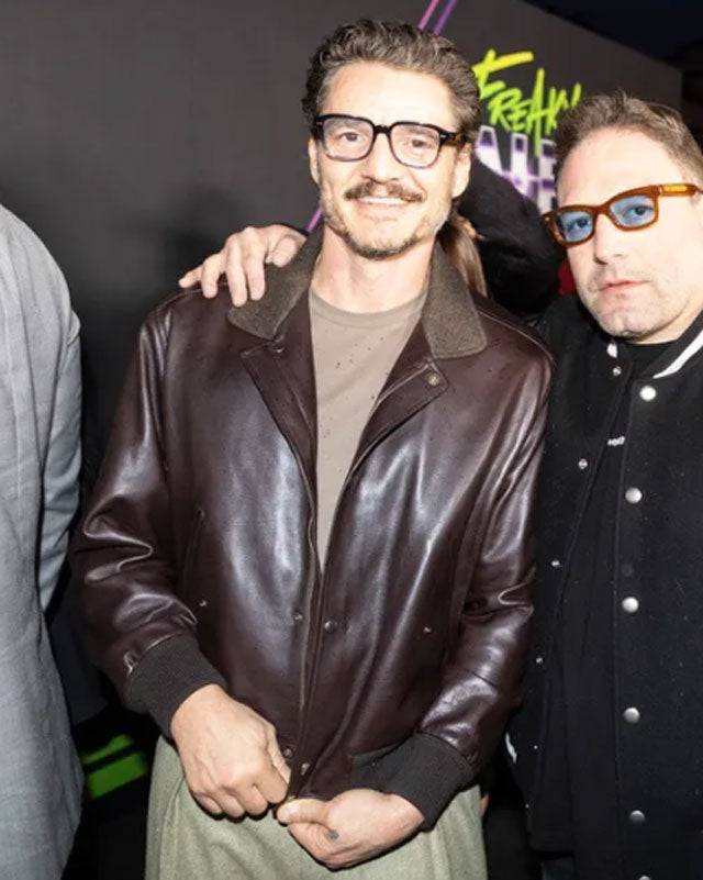 Pedro Pascal Dark Brown Leather Jacket | Majestic Leather — product detail | Majestic Leather UK