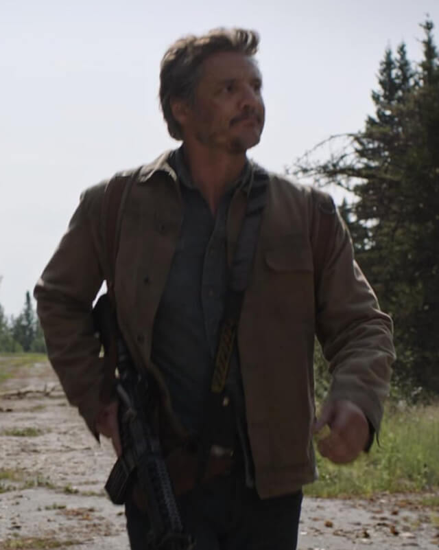 Pedro Pascal The Last of Us Joel Miller Jacket | Majestic Leather — side profile | Majestic Leather UK