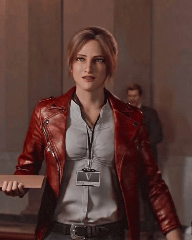 Women Biker - Resident Evil: Infinite Darkness Claire Redfield Biker Jacket — side profile | Majestic Leather UK