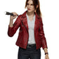 Women Biker - Resident Evil: Infinite Darkness Claire Redfield Biker Jacket — front view | Majestic Leather UK