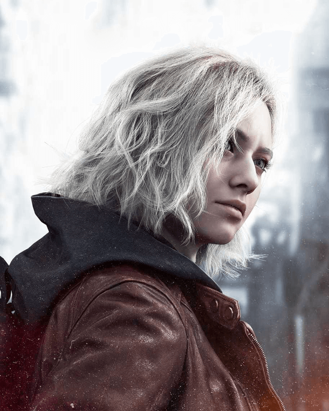 Women Biker - Resident Evil Requiem Grace Ashcroft Brown Leather Jacket — product detail | Majestic Leather UK